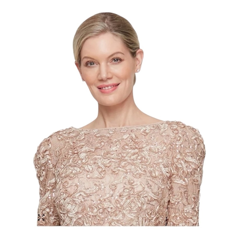 Alex Evenings
Women's 3/4 Sleeve Soutache Blouse - Picture 3 of 5